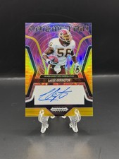 LaVar Arrington 2025 Panini Prizm Black Prizmatrix Auto Gold /10 Redskins SSP