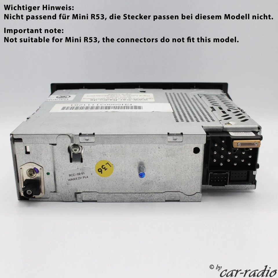 Original BMW Reverse Mini Radio R50 R52 Autoradio One D Cooper S PH5960 Kassette - Bild 2 von 4