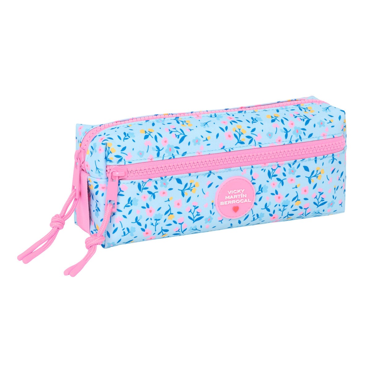 Necessaire Vicky Martín Berrocal Paraíso Rosa Azzurro Chiaro 22 x 8,5 x 6 cm
