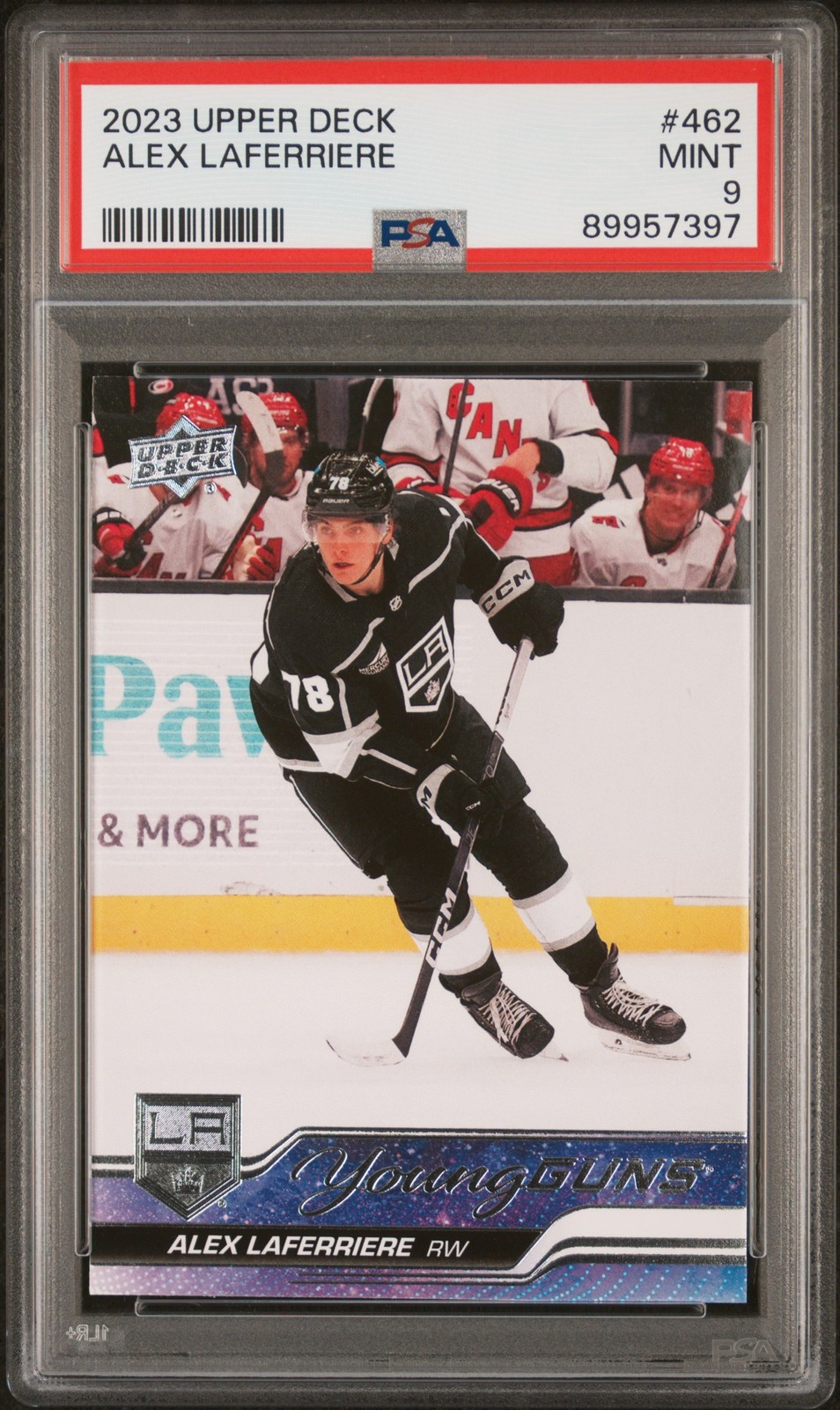 Alex Laferriere 2023 Upper Deck #462 Young Guns - 89957397 PSA 9