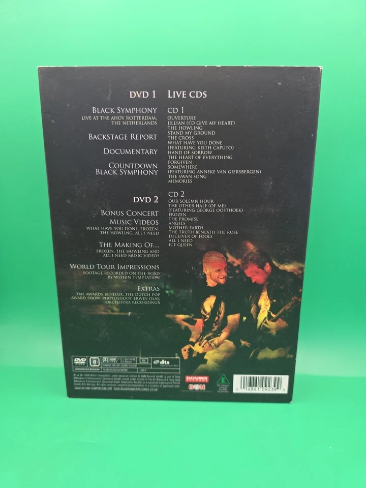 Within Temptation And The Metropole Orchestra - Black Symphony DVD X2 Cd X2 VGC - Image 2 of 4