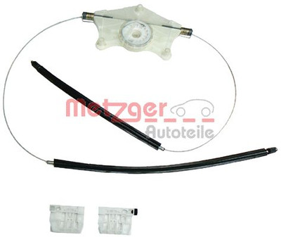 Reparatursatz vorne rechts METZGER 2160075, Fensterheber für VW