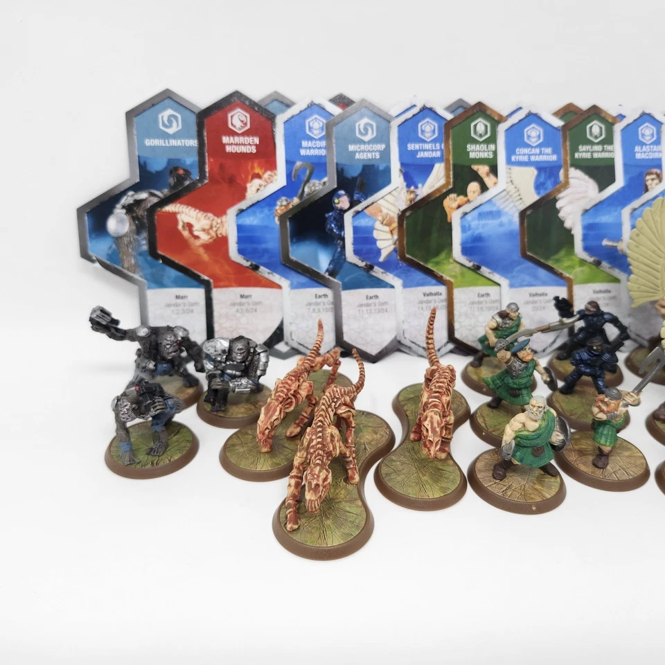 Juego completo de 3 figuras y tarjetas del ejército de Heroscape Jandar's Oath Wave envío gratuito Foto 2 de 4