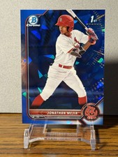 2022 Bowman Chrome Prospects Jonathan Mejia Blue Sapphire #BCP-168 Cardinals