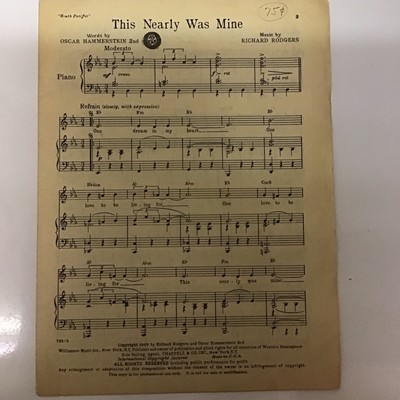 This Nearly Was Mine South Pacific Richard Rodgers/Oscar Hammerstein Sheet Music