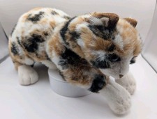 Folkmanis Cat Puppet - Rare - Realistic Calico/ Cream Fur