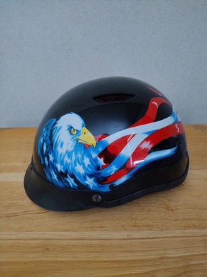 american motorcycle helmets Badass Scars and Stripes Biker Helmet With Interchangeable Liner M treme comfort American Eagle And American Flag