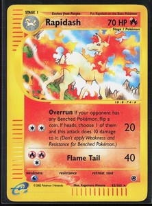 Rapidash 62/165 Expedition Base Set Reverse Holo