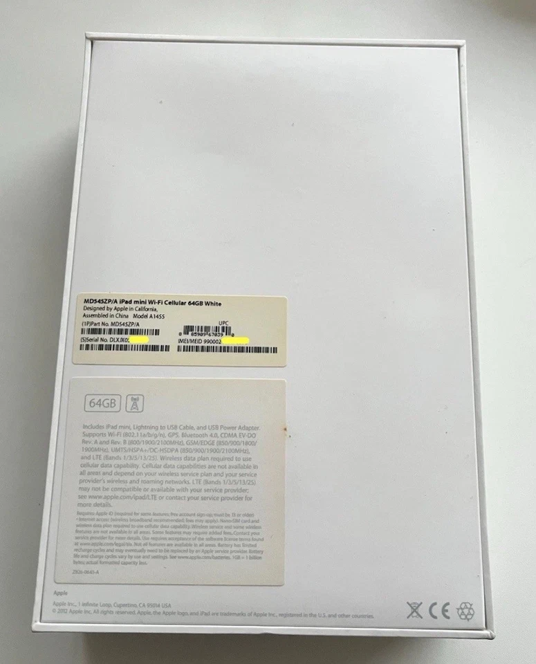 New Sealed Old Stock Apple iPad Mini 1st Generation- 64GB + Cellular - Rare - Image 2 of 3