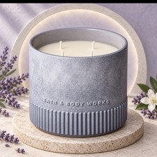 Bath Body Works Lavender Jasmine 4-Wick Candle 30 oz Reserve NEW FREE SHIP