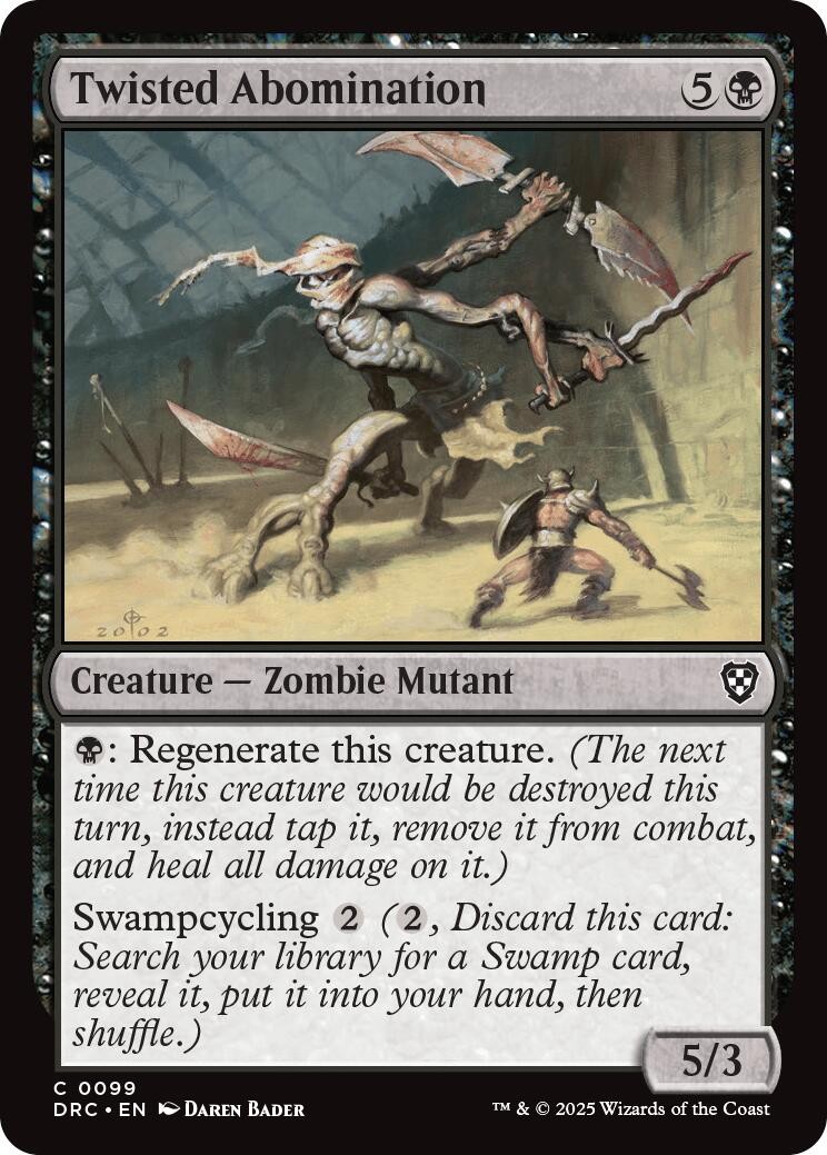 Twisted Abomination Commander: Aetherdrift 99