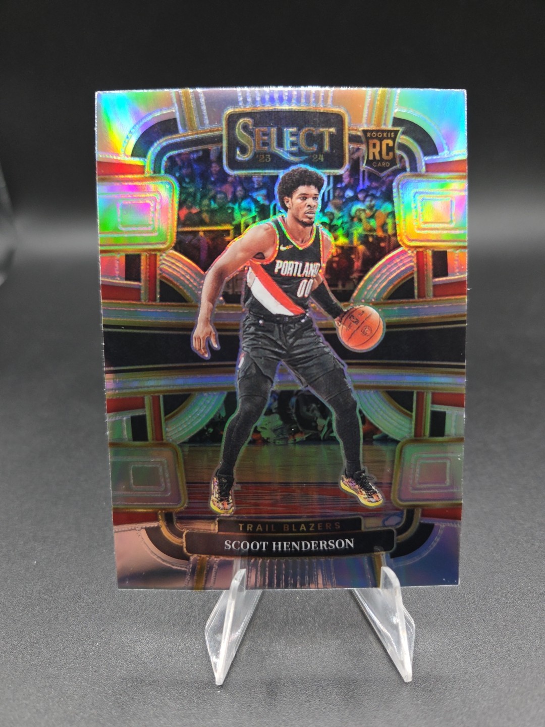 Scoot Henderson 2023-24 Panini Select - Concourse #77 Silver Prizm (RC) Portland