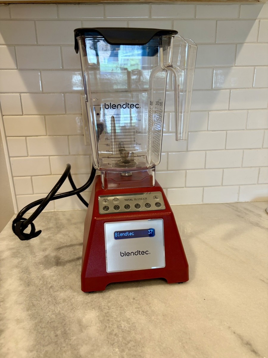 Blendtec Total Blender Classic Red WildSide+ Jar Tested Works