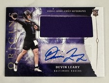 2024 Panini Origins - Rookie Jumbo Jersey Auto Devin Leary RPA
