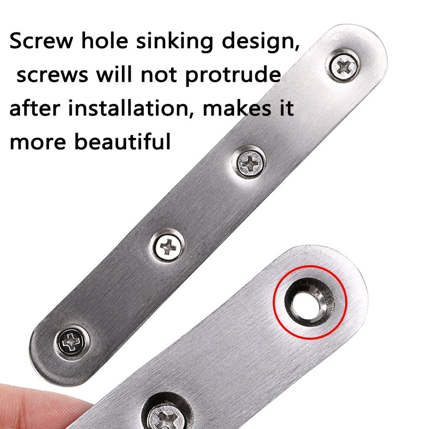 Sumnacon 8 Pcs Stainless Steel Flat Plates (5 Inch-Silver)