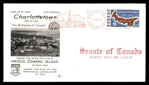 Mayfairstamps Canada FDC 1969 Map Charlottetown First Day Cover aax_55039
