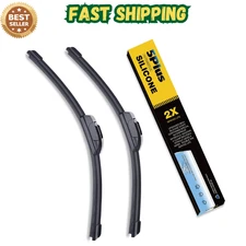 5 PLUS Silicone 24 inch Front Wiper Blades 2-Pack for RAM 1500 2019-2024