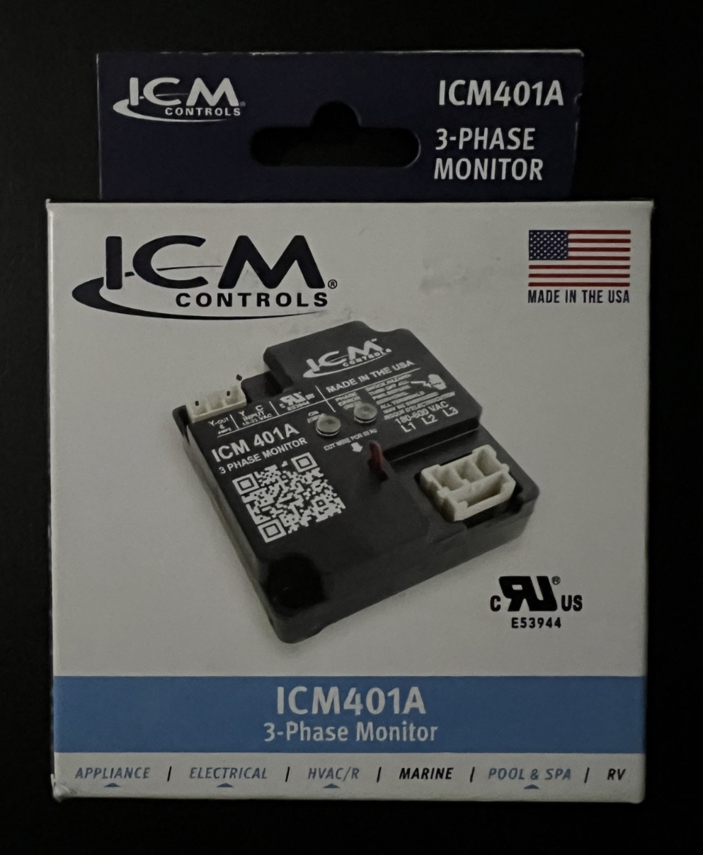 New ICM Controls ICM401A 3-Phase Monitor | Universal 3-Phase Input: 190-600 VAC