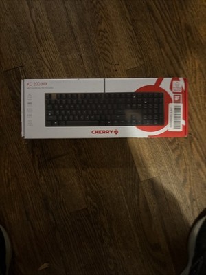 CHERRY KC 200 MX-Wired Keyboard MX2A SILENT RED Black/Bronze Housing