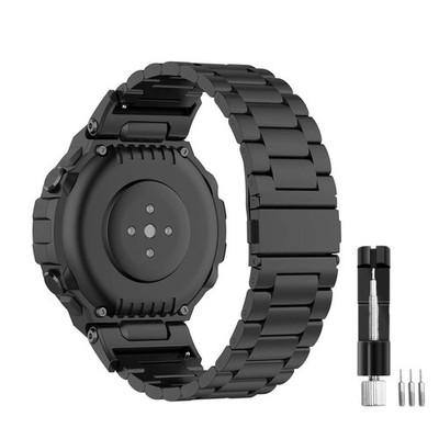 E ECSEM Band Compatible with Amazfit T-Rex/T-Rex Pro Wrist Watch Strap Solid ...