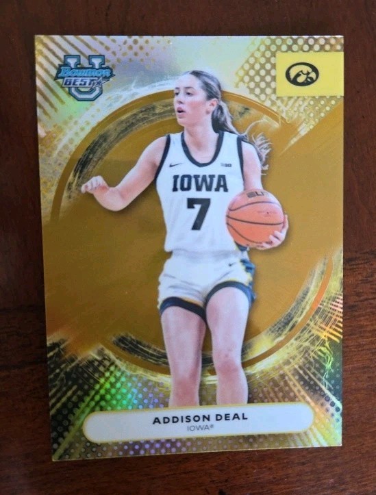 2025-26 Bowmans Best U Addison Deal Iowa Gold 50