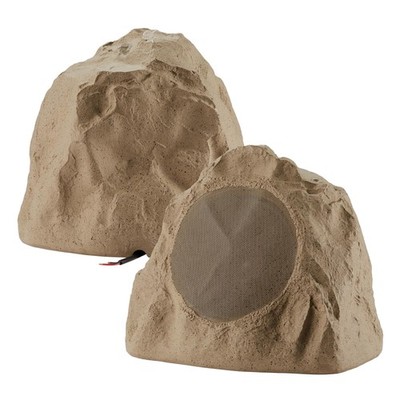 8 Inch Sandstone Wired Outdoor Rock Speaker Set Weatherproof Passive Speakers