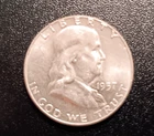 1957 P Franklin Half Dollar BU