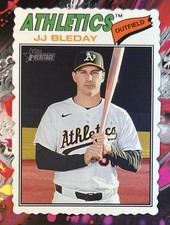 2026 Topps Heritage JJ Bleday Deckle Edge SP Athletics #236