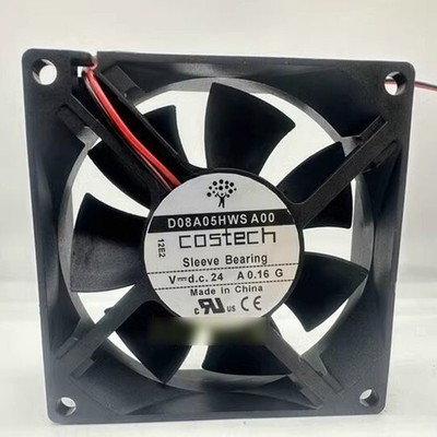 1 PCS New COSTECH D08A05HWS A00 DC24V 0.16A 2wire cooling fan *tn