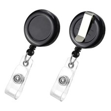 Pack Retractable Name Badge Holder Reel with Belt Clip 50