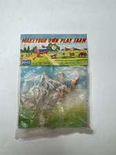 Vintage Benley Hong Kong Farm Set Plastic Miniatures Pigs Hogs Swine NOS