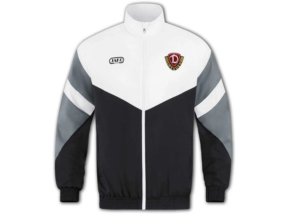Jako Dinamo Dresden Giacca per il Tempo Libero Retrò Sgd Sportiva Taglia M - 3XL - Immagine 2 di 4