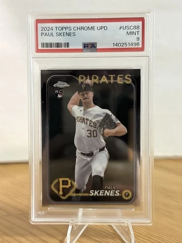 Paul Skenes 2024 Topps Chrome Update #USC88 Rookie RC PSA 9