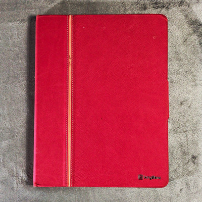 KingBlanc Red Folding Folio Case Cover Integrated Stand for Apple iPad