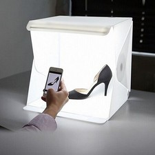 Depthlan Folding Photo Studio Kit Box with LED Light for Photographing white