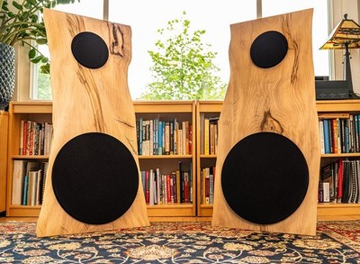 Open Baffle Live Edge Active Speakers (Dipole) with Digital Signal Processing