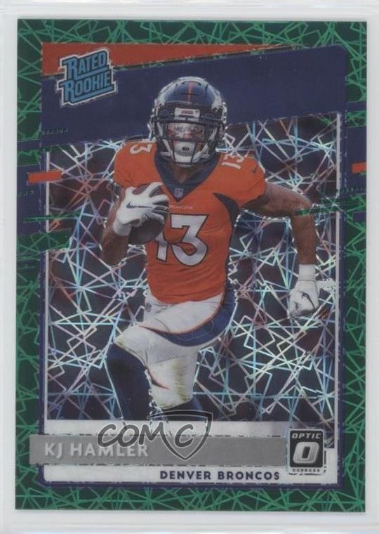 2020 Panini Donruss Optic Rated Rookies Green Velocity Prizm KJ Hamler #170 7l6