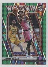 2020-21 Panini Mosaic Will to Win Green Mosaic Prizm Jimmy Butler #4 11th