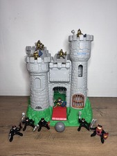 Vintage Fisher Price 1994 Medieval Toy Castle With Canon + Figures + Boulder
