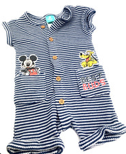 Baby Disney Vintage Outfit Size 12m Boys Mickey Mouse Best Buds One Piece Button