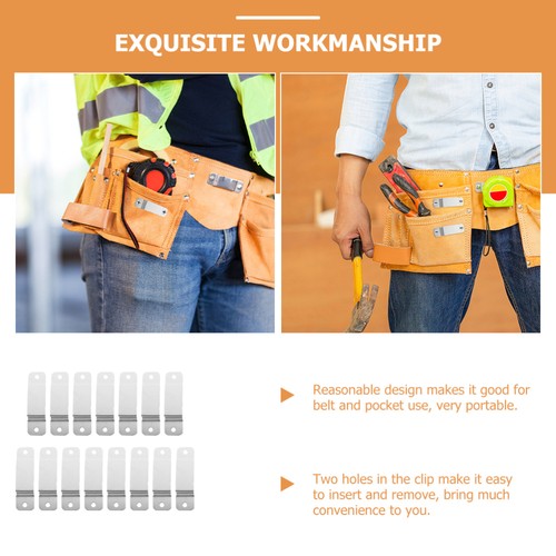 15PCS iron tape measure holder clip Tool Tape Tape Measure Belt Clip Tape Tool - Picture 4 of 10