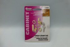 Defender Security U-9944 Cabinet Drawer Lock Brass Finish 7/8" 22mm Cyl D8