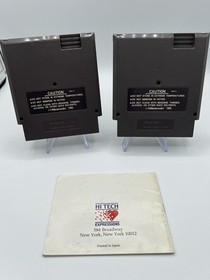 NES Sesame Street ABC cartridge & Sesame Street 123 cartridge & manual Tested