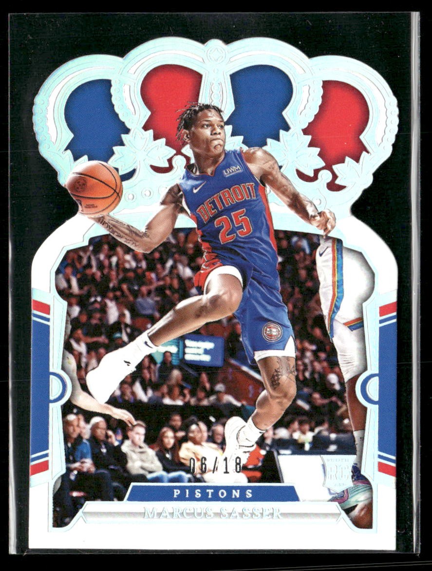 2023-24 Panini Crown Royale #37 Marcus Sasser International Silver #/18