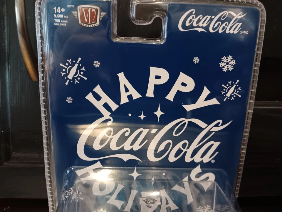 1/64 M2 Machines 2025 Coca-Cola Christmas Blue 1969 Dodge Dart Swinger 340 - Image 3 of 4