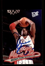 Signed Basketball Card Auto Mario Elie 1996-97 Ultra #41 Houston Rockets