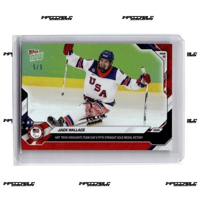 2026 Topps Winter Olympics - Red #22 Jack Wallace 5/5 Hat Trick