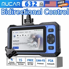 🔥MUCAR 632 OBD2 Scanner Engine ABS SRS SAS AT TPMS EPB Car Diagnostic Scan Tool