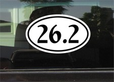 26.2 MARATHON OVAL VINYL DECAL/STICKER
