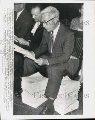 #ad 1962 Press Photo Attorneys J.C. Krause amp; Donald Campbell at Hearing Washington $24.99